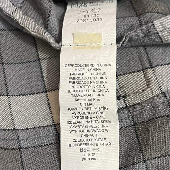 G-STAR Waterpatrol Shirt Mens Large Gray Plaid Flannel Zip Button Up - Picture 15 of 16